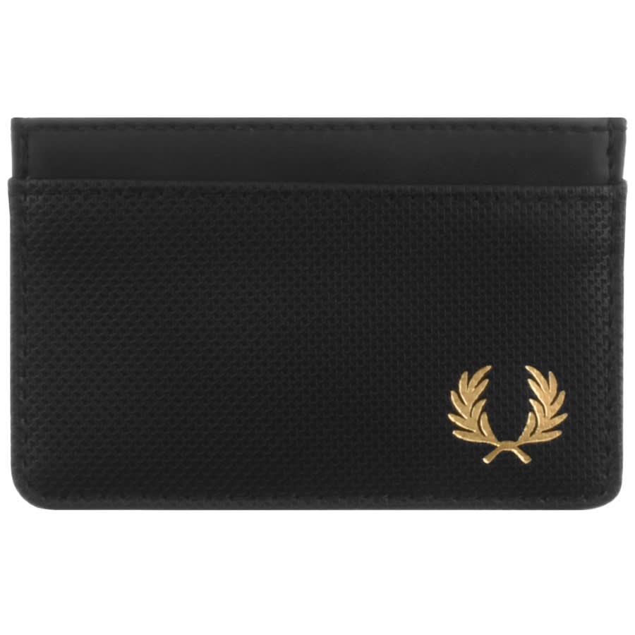 Alternative Image for ProductFred Perry Pique Texture Card Holder Black1